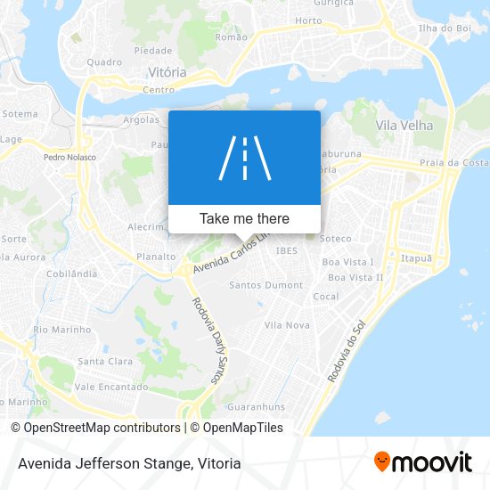 Avenida Jefferson Stange map