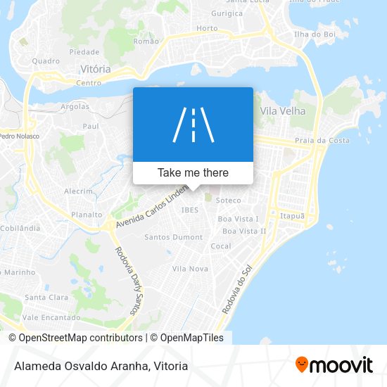 Alameda Osvaldo Aranha map