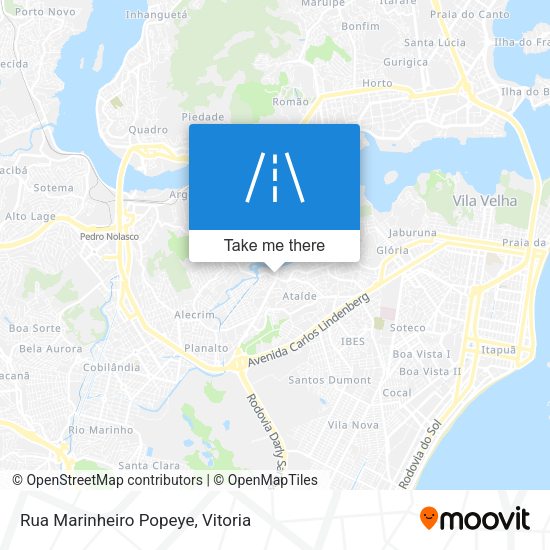 Rua Marinheiro Popeye map