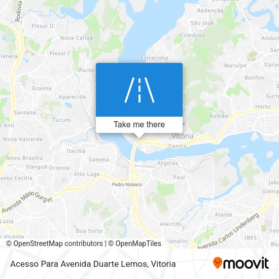Acesso Para Avenida Duarte Lemos map