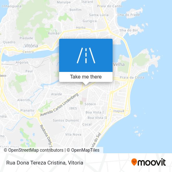 Rua Dona Tereza Cristina map