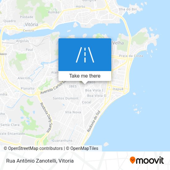 Rua Antônio Zanotelli map