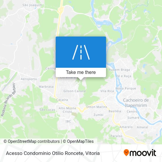 Acesso Condomínio Otilio Roncete map