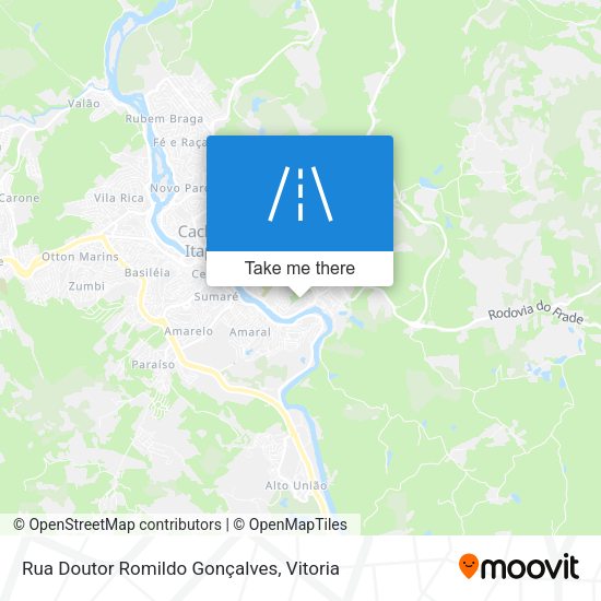 Rua Doutor Romildo Gonçalves map