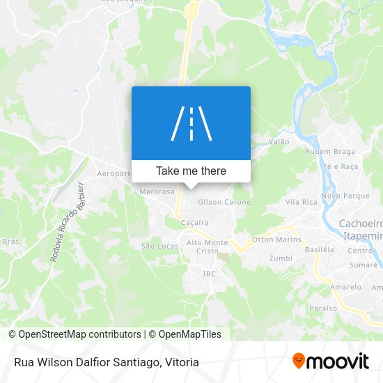 Rua Wilson Dalfior Santiago map
