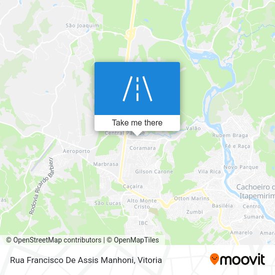 Rua Francisco De Assis Manhoni map