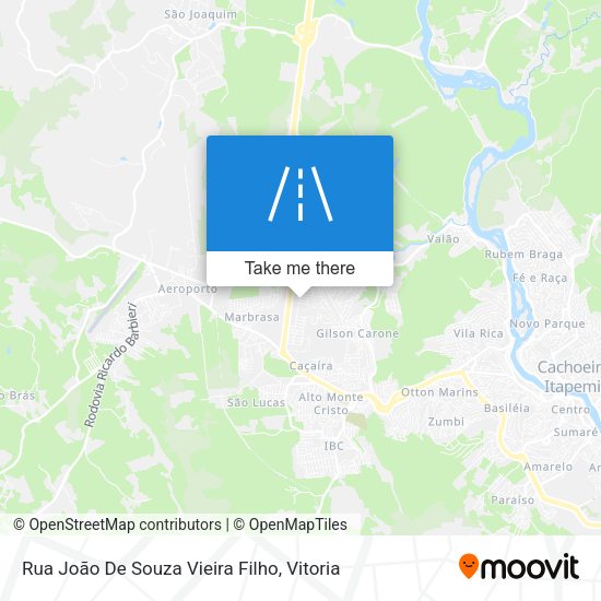 Rua João De Souza Vieira Filho map