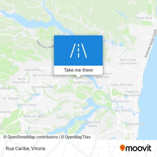 Rua Caribe map