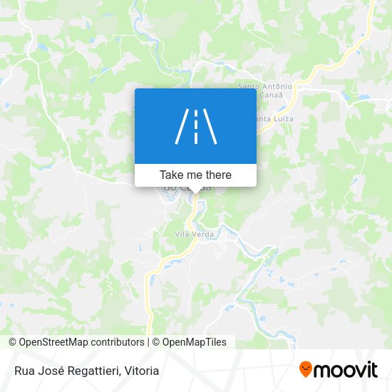 Rua José Regattieri map