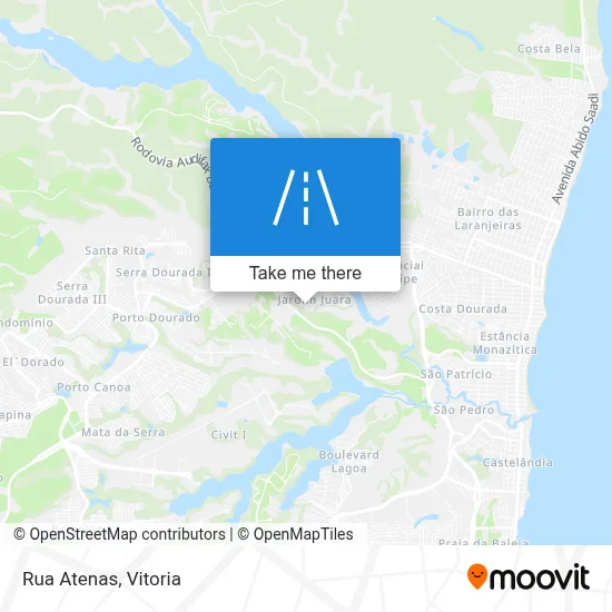 Rua Atenas map