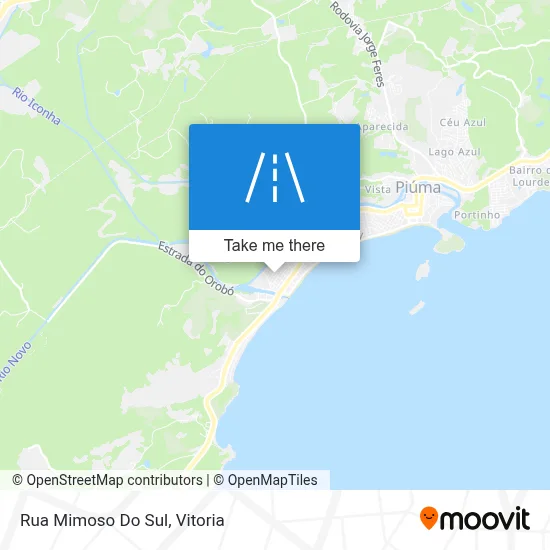 Rua Mimoso Do Sul map