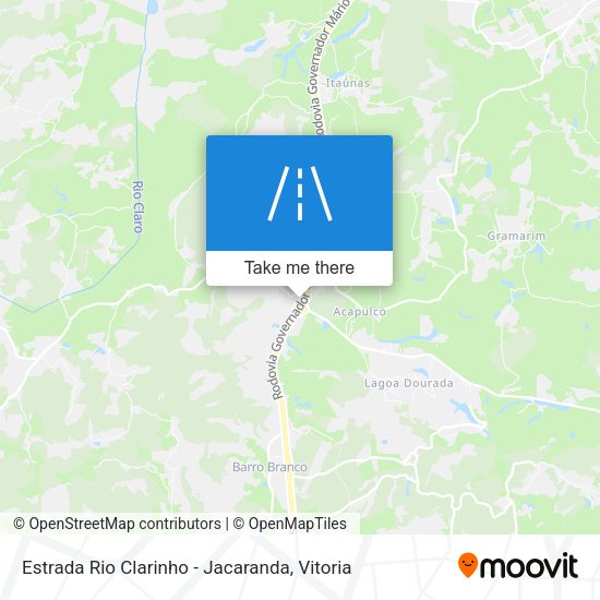 Estrada Rio Clarinho - Jacaranda map