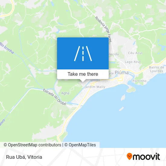 Rua Ubá map