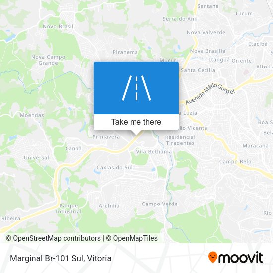 Marginal Br-101 Sul map