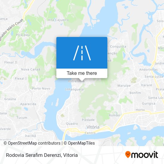 Rodovia Serafim Derenzi map
