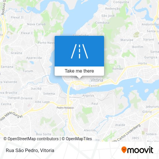 Rua São Pedro map