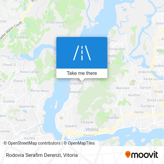 Rodovia Serafim Derenzi map