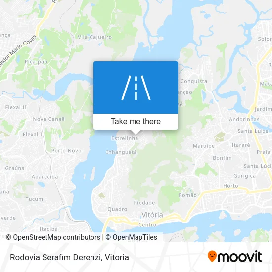 Rodovia Serafim Derenzi map