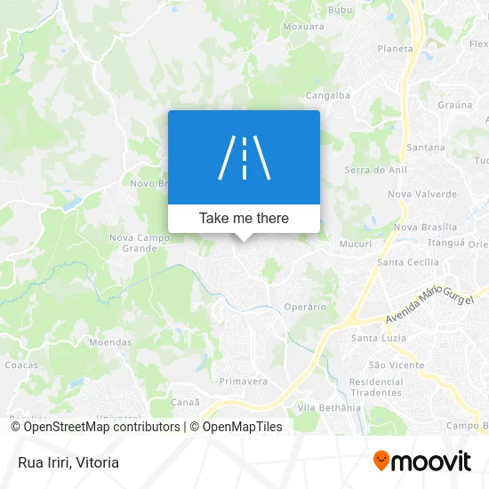 Rua Iriri map
