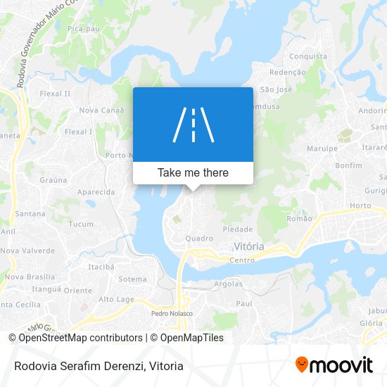 Rodovia Serafim Derenzi map