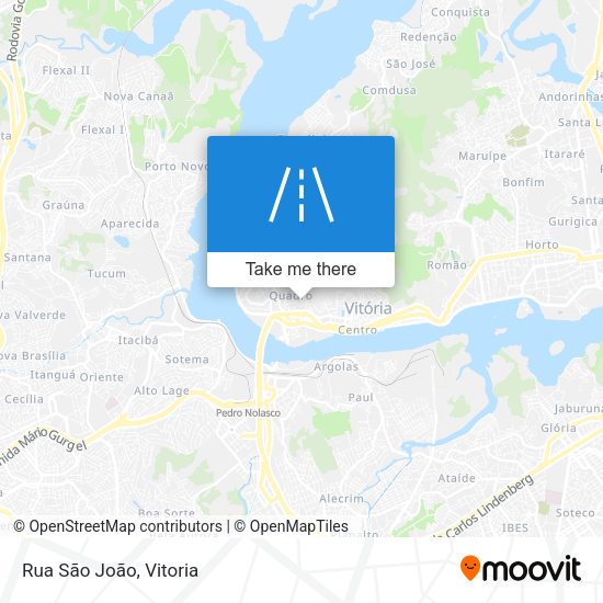 Rua São João map