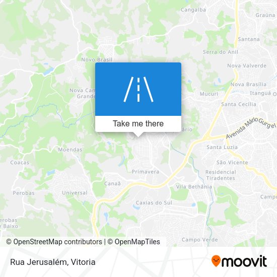 Rua Jerusalém map