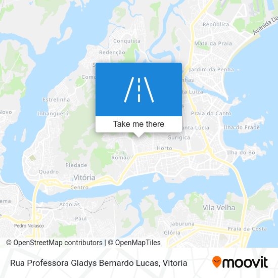 Rua Professora Gladys Bernardo Lucas map