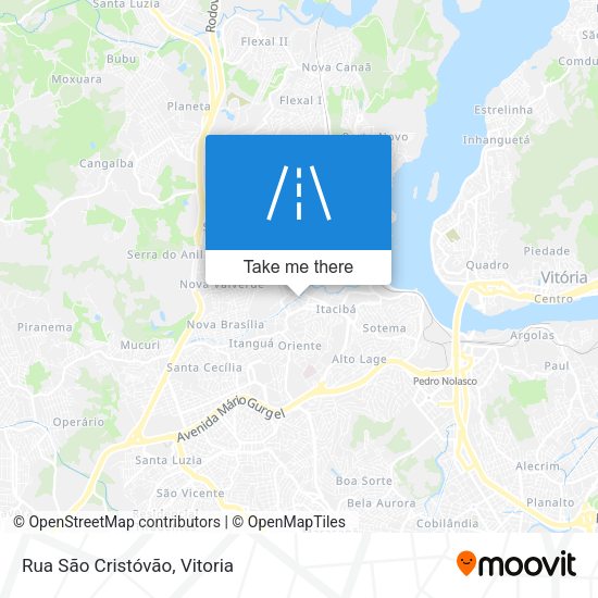 Rua São Cristóvão map