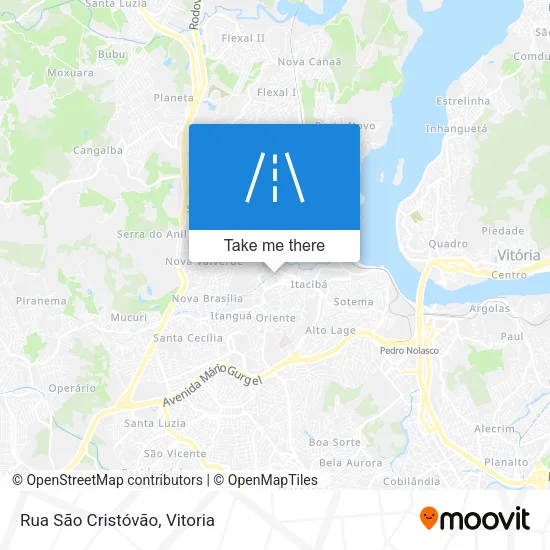 Rua São Cristóvão map