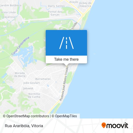 Rua Araribóia map