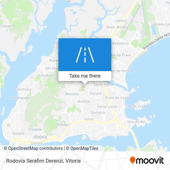 Rodovia Serafim Derenzi map