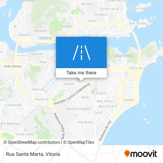Rua Santa Marta map