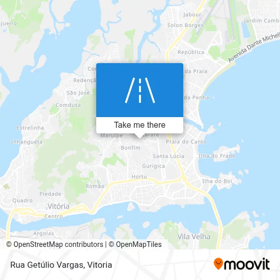 Rua Getúlio Vargas map