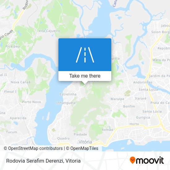 Rodovia Serafim Derenzi map