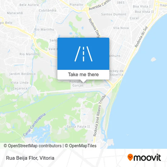 Rua Beija Flor map