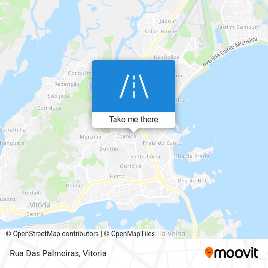 Rua Das Palmeiras map