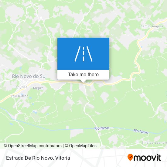 Estrada De Rio Novo map