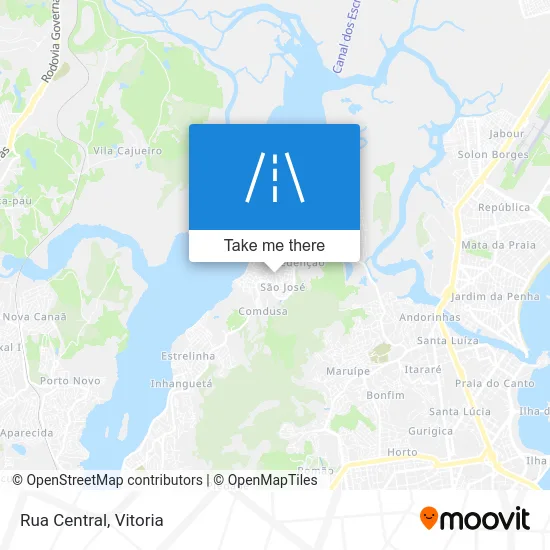 Rua Central map