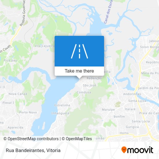 Rua Bandeirantes map
