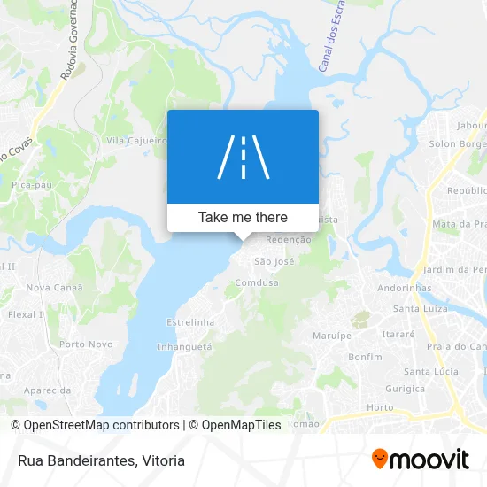 Rua Bandeirantes map