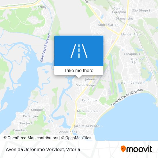 Avenida Jerônimo Vervloet map