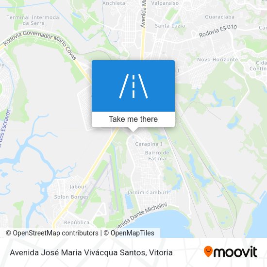 Avenida José Maria Vivácqua Santos map