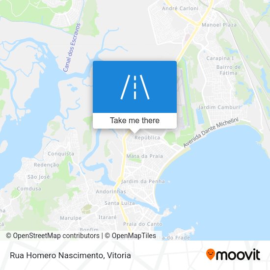 Rua Homero Nascimento map