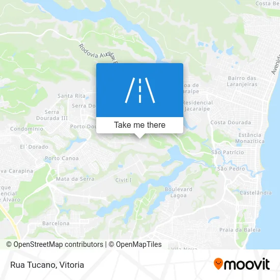 Rua Tucano map