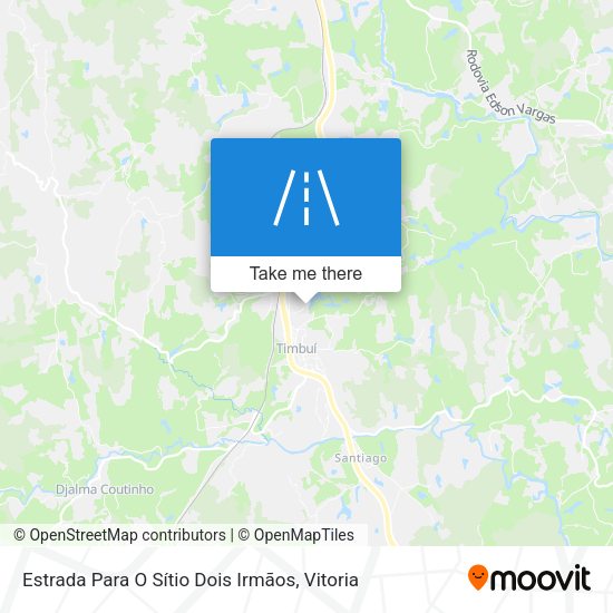 Estrada Para O Sítio Dois Irmãos map