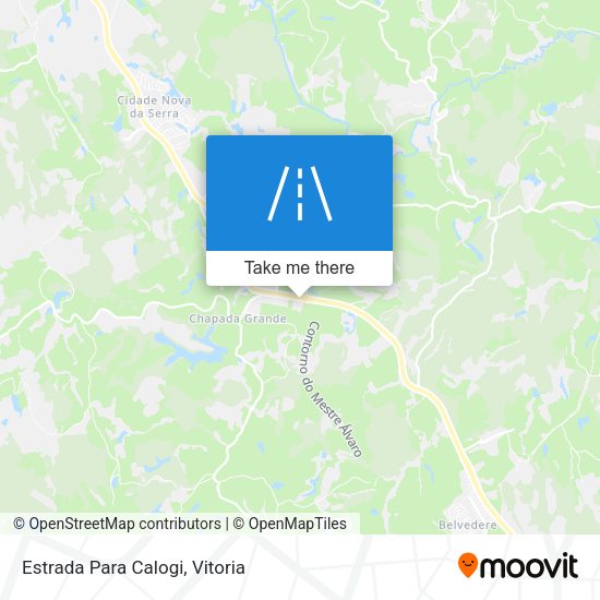 Estrada Para Calogi map