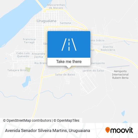 Mapa Avenida Senador Silveira Martins