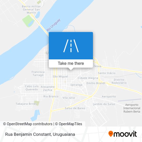 Rua Benjamin Constant map