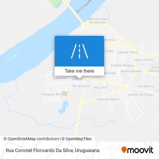 Mapa Rua Coronel Floroardo Da Silva