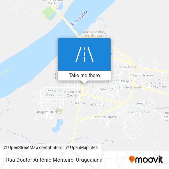 Mapa Rua Doutor Antônio Monteiro